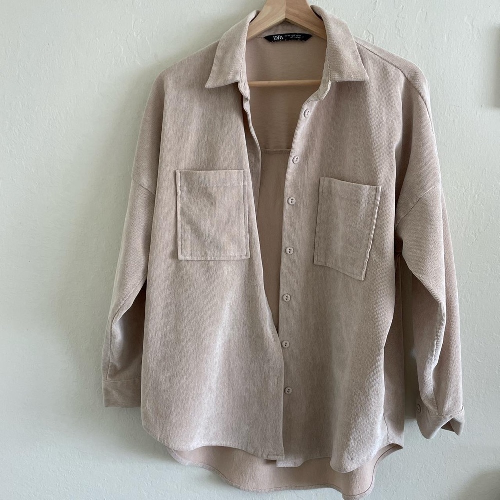 Zara Corduroy Shacket/ Overshirt